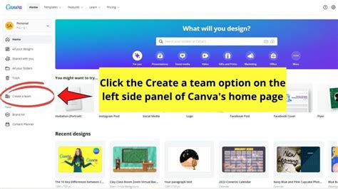 How to create a team in Canva Teams .